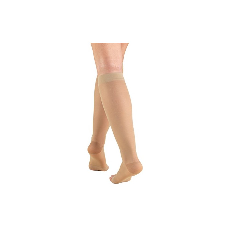 Truform Sheer Compression Stockings, 15-20 Mmhg, Women's Knee High Length,