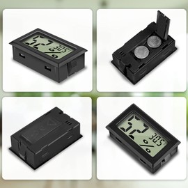 Thlevel 3 Pack Digital Thermometer Temperature Humidity Meter Mini Thermohygrometer Hygrometer Gauge for Greenhouse Cars Home Office