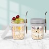KAIZHOUZHOU 16oz Glass Mason Overnight Oats Jars, Cereal, Yogurt, Salad