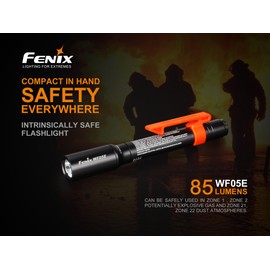 FENIX WF05E Intrinsically Safe Flashlight, Black, S