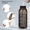 Ghonlzin water bottle, 1 litre sports bottle with time marking,