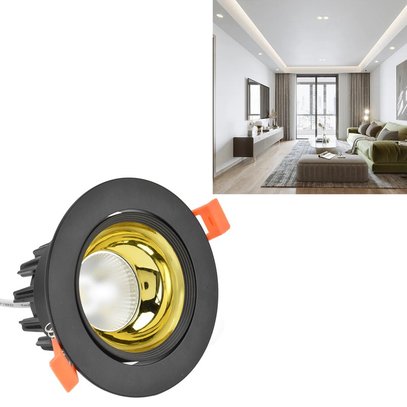 LED Downlight Aluminum Adjustable Angle Dustproof Ceiling Embedded Spotlight for