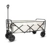 YSSOA Extended Folding Utility Wagon, 330LBS Heavy Loaded Collapsible Garden