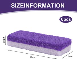 Fußbimsstein, doppelseitiges Fußpeeling, Hornhautentferner, Hornhautentferner, Hornhautentferner, Hornhautentferner, Peeling-Werkzeug für Pediküre, Fußhautpflege (lila)