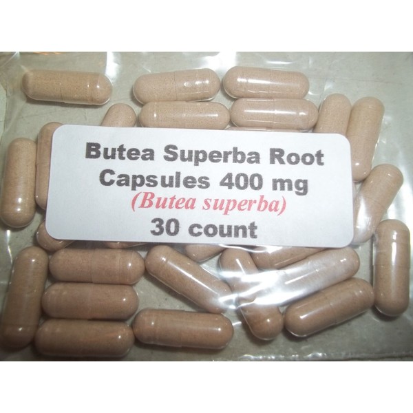 Butea Superba Root Powder Capsules (Butea superba) 400 mg - 30 count