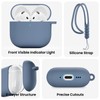 ORNARTO for AirPods 4 Case, Soft Silicone Full Protective Cover