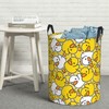 Gbuzozie Cartoon Duckies Round Laundry Hamper Cute Rubber Ducks Storage
