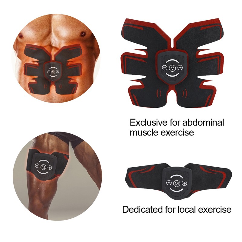 Portable Abdominal Muscle EMS Stimulator Massager Fitness Training Exercising Device