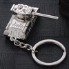 AXLorange Key Ring Tank T 34 Silver Zinc, silver