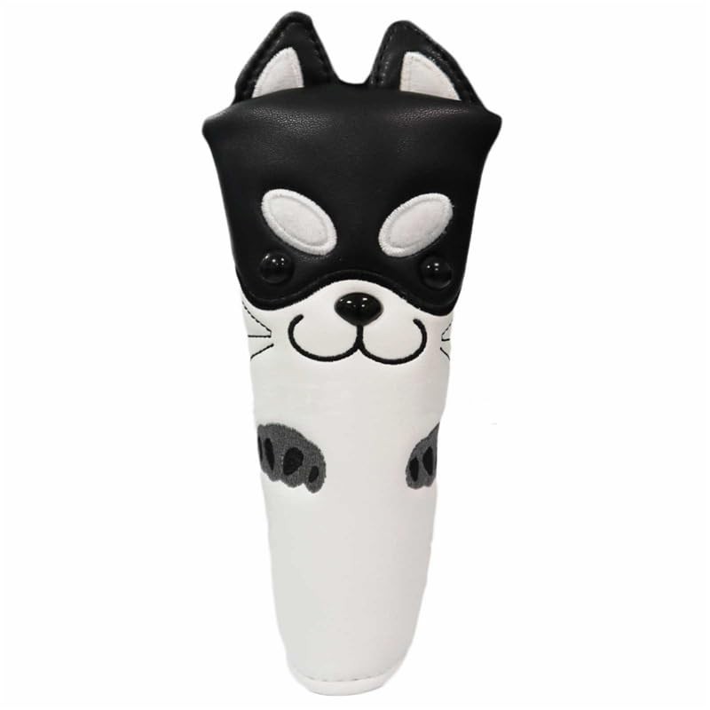 Putter Cover, Headcover, Compatible with 2 Balls, Mallet, Magnetic, Scotty