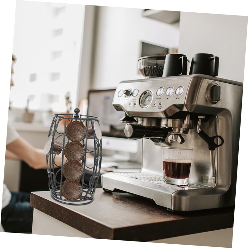 CIYODO Coffee Shop Essential Coffee Shelf Iron Stand Capsules Holder