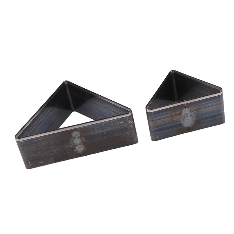 2PCS Triangle Leather Cutter Alloy Steel Hollow Punch Cutter Set