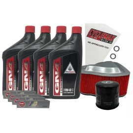 Cyclemax 10W-40 Tune-Up Kit fits 2002-2008 Honda VTX 1800 VTX1800 w/ Plugs