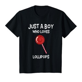 Kids Lollipop Shirt Boy's Funny Lollipop Lover T-Shirt Gift T-Shirt