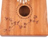 17 Keys Thumb Piano Mahogany Wood Finger Harp Mini Thumb