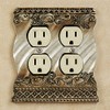 Touch of Class Monacio Double Outlet Antique Silver Double Outlet