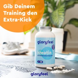 Creatine Capsules - 320 Pieces for Effective Strength Training * with 3,412 mg Creatine Monohydrate, of which 3,000 mg Pure Creatine per Day - Mesh Factor 200, High Dose and Carefully Laboratory