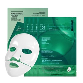 VT COSMETICS Mascarilla de Hidrogel de 2 Pasos Pro Cica Reedle Shot 100(34,5 G X 4 Unidades) Calmante Intensivo, con Exosomas de Centella Asiática,