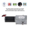 Gear Motor Dual Shaft DC 12V Self Locking Speed Reduction