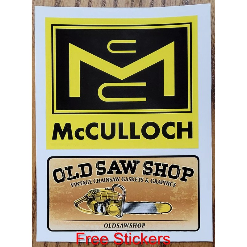 McCulloch NEW MCCULLOCH SUPER PRO 125, SP125 GASKET SET, Made