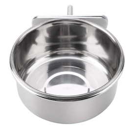 Cuenco De AlimentacióN Ajustable para Colgar Alimentos, Agua, Alimentos, Acero Inoxidable, Loro, Periquito, Alimentador, Accesorio para Jaula De PáJaros, Taza para Beber (S)