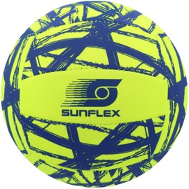 Sunflex® Neopren Zubehör Beach- und Funball Funky Crossed Größe 3 | Volleyball & Strandball weich & leicht für den Strand & das Wasser | Spielball extrem robust & für Jede Altersgruppe
