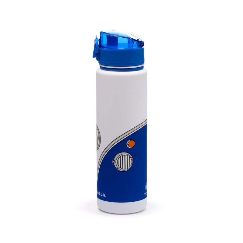 Volkswagen VW T1 Camper Bus Blue Pop Top 600ml Shatterproof