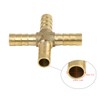 sourcing map Hose Nozzle Brass Hose Connector 8 mm 4