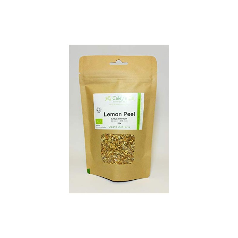 Organic Lemon Peel Dried Herb (Citrus limonum) (250g)