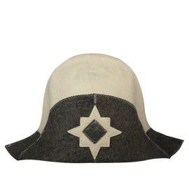 Sauna Hat 'Kazakhstan', Felt (Felt Cap, Sauna Hat)