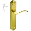 Globallock 6002100001 Door Handle Set Matt Brass 2 and S-27505