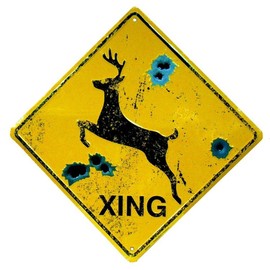 Signs 4 Fun SDXD2 Deer Xing Crossing Sign by Hangtime