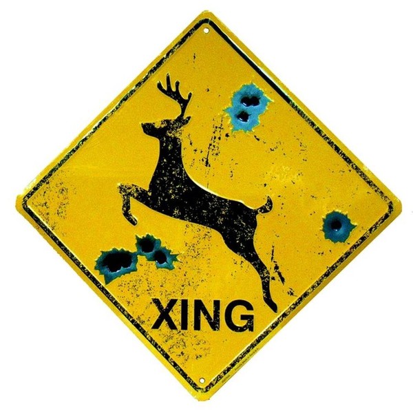 Signs 4 Fun SDXD2 Deer Xing Crossing Sign by Hangtime