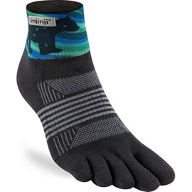 Injinji Women's Trail Midweight Mini Crew Artist Designed Aurora M/L, multicoloured