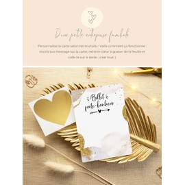 JoliCoon 5 Scratch Cards - Winning Ticket - Gift for Lovers - Wedding Proposal