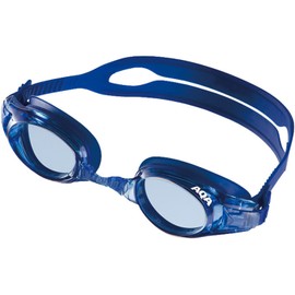 AQA KM-1622 2000 Swimming Goggles, Water Runner, Wide Click 3, Blue