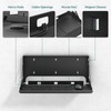 Flip Down Wall Mount Keyboard Tray, 24 Inch Keyboard Holder