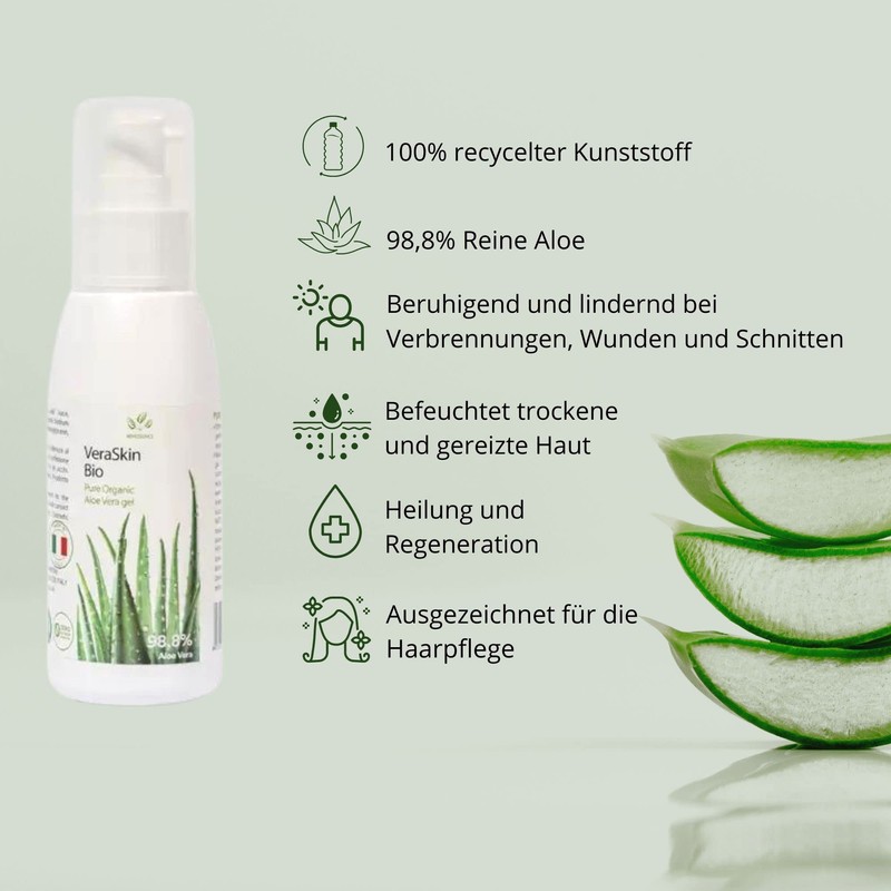 Benessence - Pure Organic Aloe Vera Gel - 99.8% -