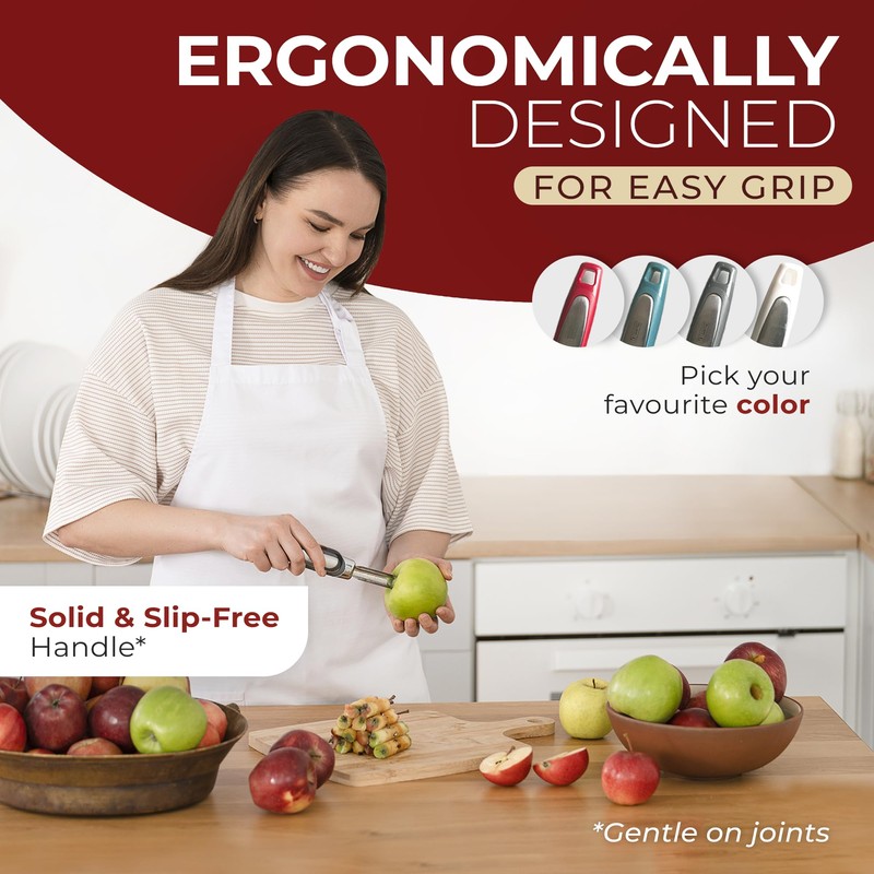 Orblue Premium Apple Corer Tool - Durable Stainless Steel Fruit