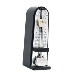 Tachiuwa Mechanical Metronome Universal Metronome Practical Metal Loud Sound for Saxophone Guitar Piano Ukulele Instrument, Black