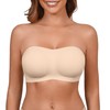 DEANGELMON Strapless Bras for Women Seamless Padded Bandeau Bra Non-Slip