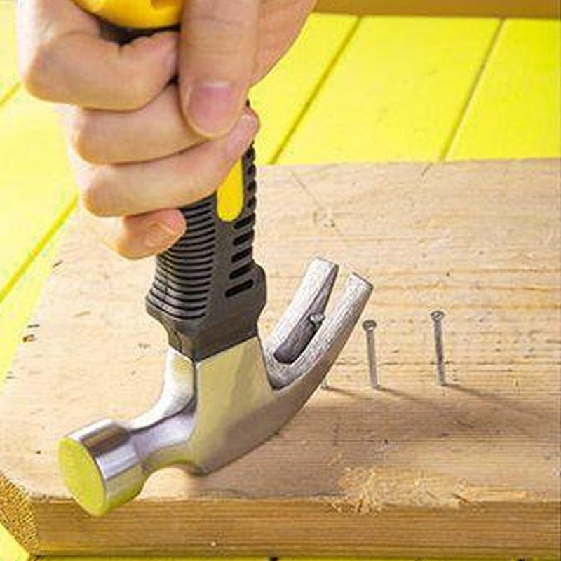 Stainless Steel Mini Claw Hammer Non-Slip Stubby Claw Hammer Useful