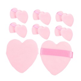 Minkissy Heart Shaped Makeup 50pcs Face for Powder Gentle and Comfortable Beauty Tools