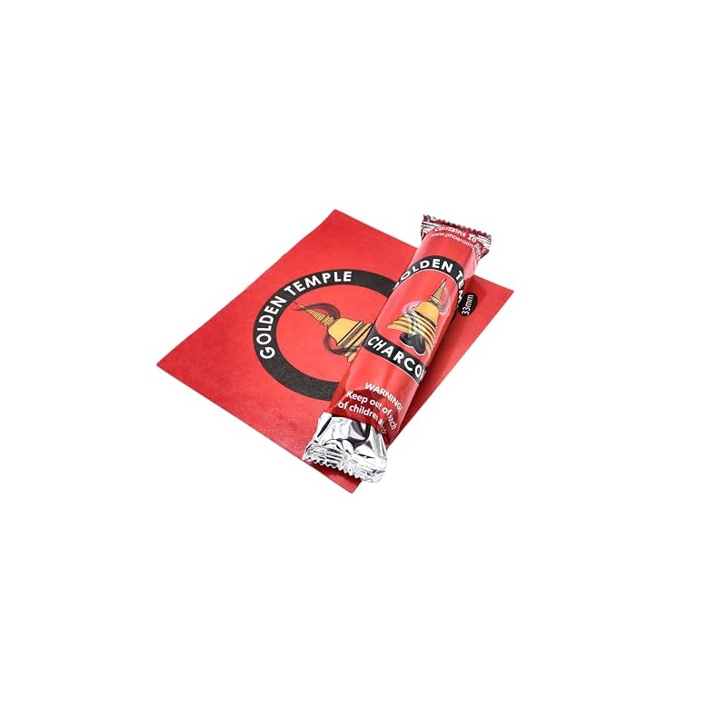 LivuX 10 Tabs Incense Charcoal 33 mm - Quick Ignition