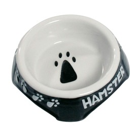 Karlie Pottery Black and White Hamster Bowl