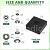 Keadic 10 Set Impact Wrench Retainer Rings with O-Ring, 1/2”