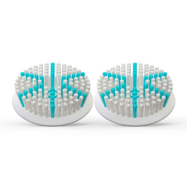 TAO Clean Replacement Daily Care Brush Heads, Replacement Heads (2 Heads) – Daily Care Brush Replacement Heads for the TAO Clean Electric Face Cleansing Brush and Cleaning Station