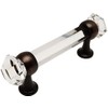 Cosmas 6393ORB-C Oil Rubbed Bronze with Clear Glass Cabinet Handle