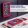 deepredcoast Collapsible Magnetic Parts Tray Set, 3 Pcs Silicone Magnetic