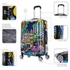 InUSA Miami Print Luggage with Spinner Wheels | Durable Lightweight